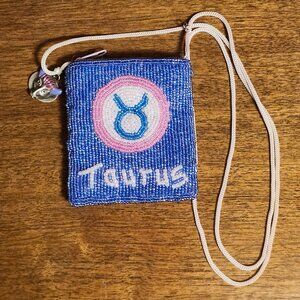 Taurus Beaded Coin Purse Angel of the Zodiac BEADED